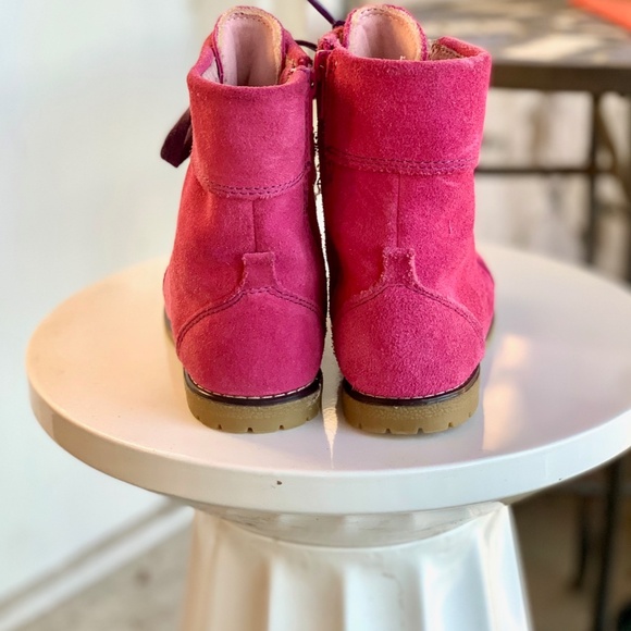 Pediped Flex Tall pink suede boots SIZE US 9-9.5/ EU 26 - Picture 4 of 11